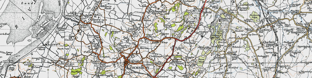 Old map of Upper Morton in 1946