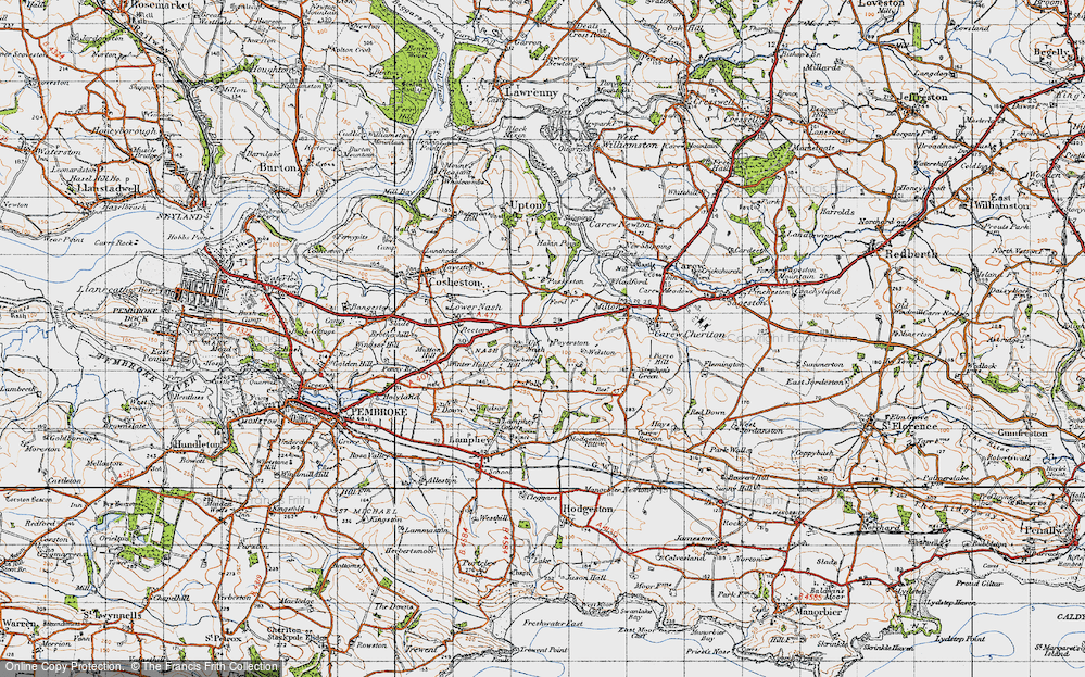 Old Map of Upper Nash, 1946 in 1946