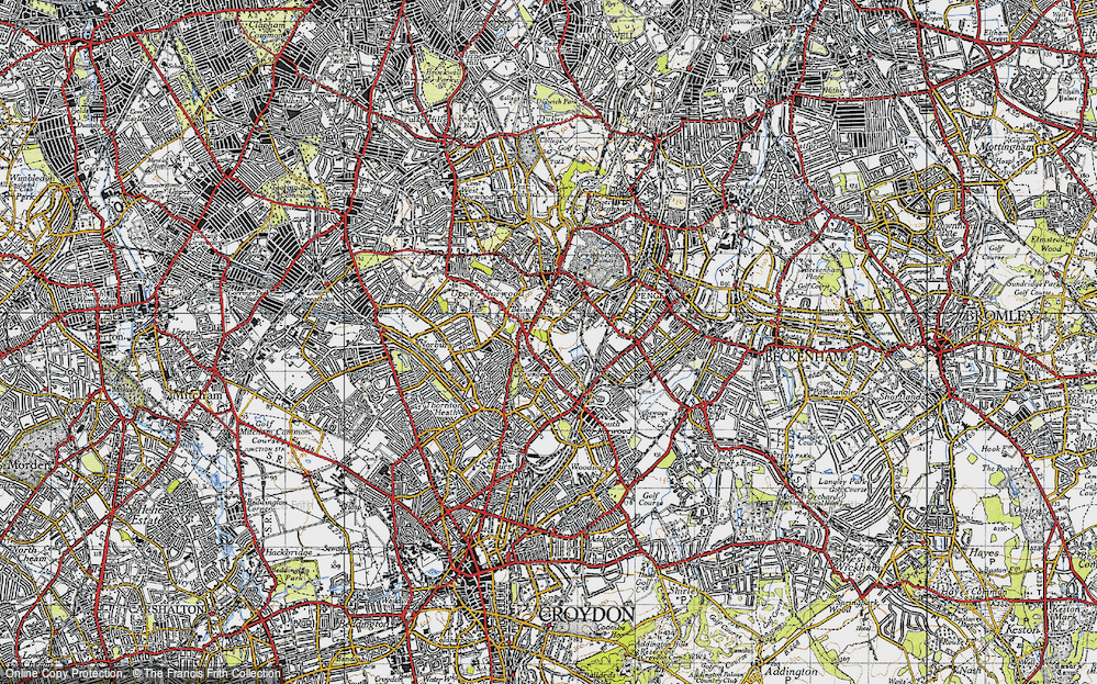 Old Map of Upper Norwood, 1946 in 1946