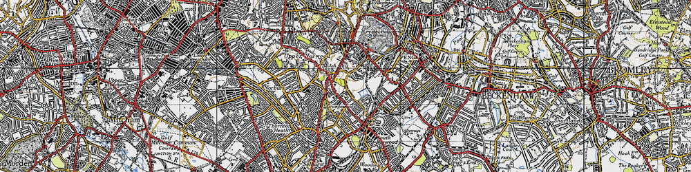 Old map of Upper Norwood in 1946