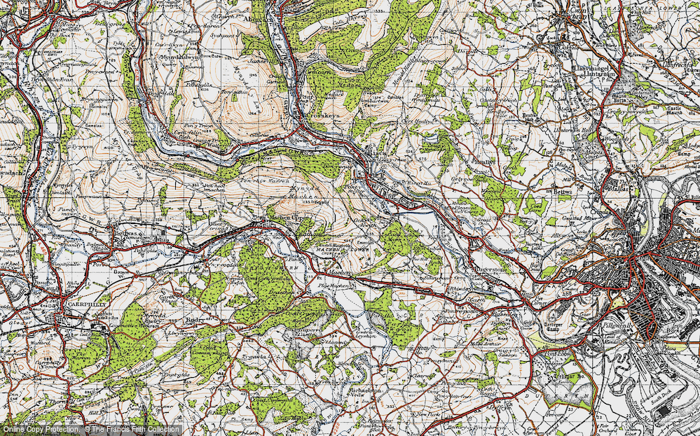 Old Map of Upper Ochrwyth, 1947 in 1947