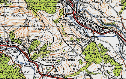 Old map of Upper Ochrwyth in 1947