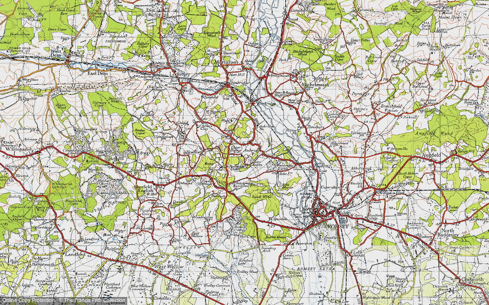 Old Map of Upper Ratley, 1945 in 1945