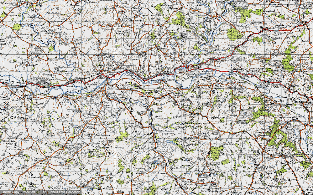 Old Map of Upper Rochford, 1947 in 1947