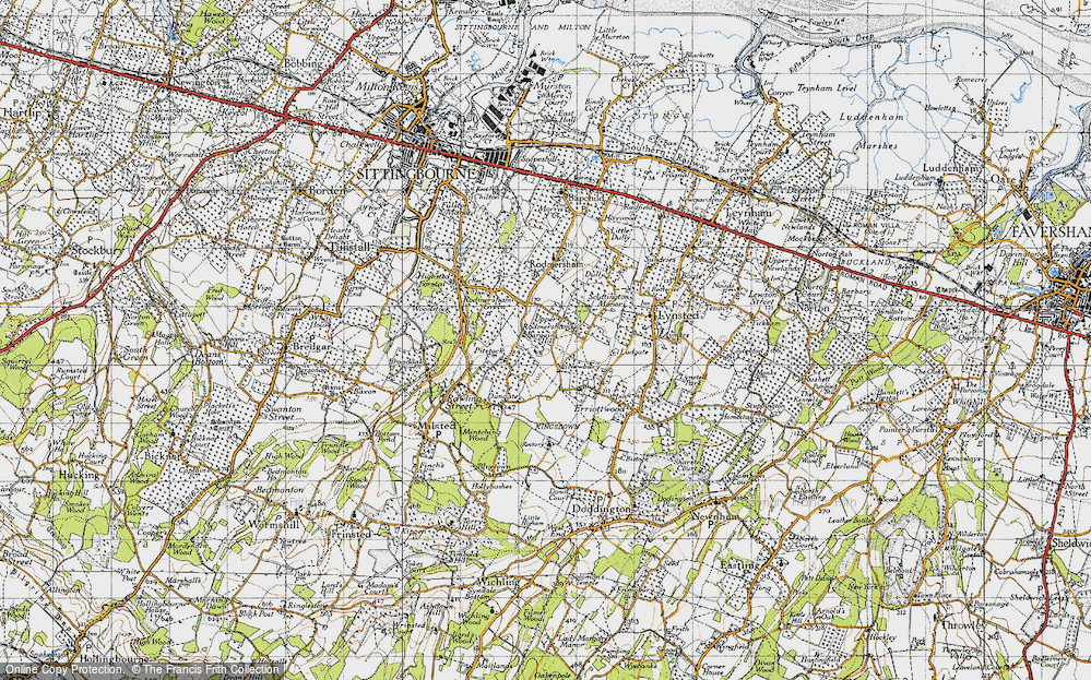 Old Map of Upper Rodmersham, 1946 in 1946