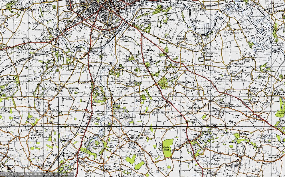 Old Map of Upper Stoke, 1946 in 1946