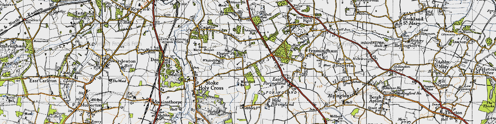 Old map of Upper Stoke in 1946