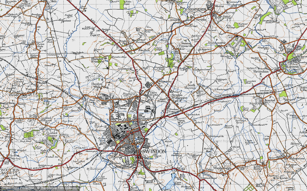 Old Map of Upper Stratton, 1947 in 1947