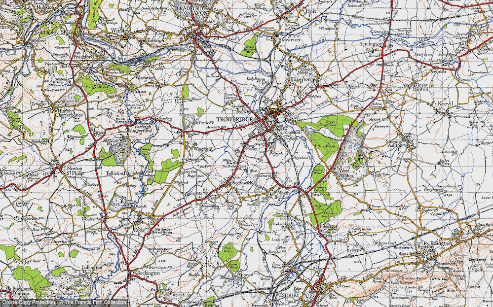 Old Map of Upper Studley, 1946 in 1946