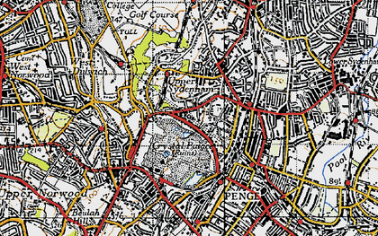 Old map of Upper Sydenham in 1946