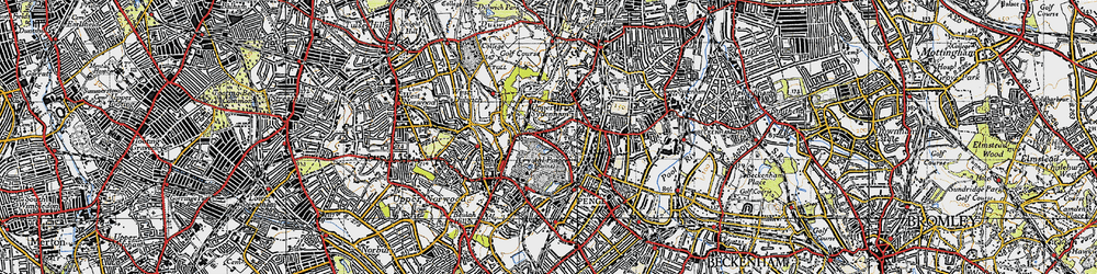 Old map of Upper Sydenham in 1946
