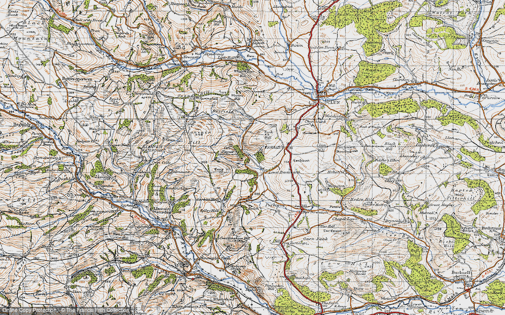 Old Map of Upper Treverward, 1947 in 1947