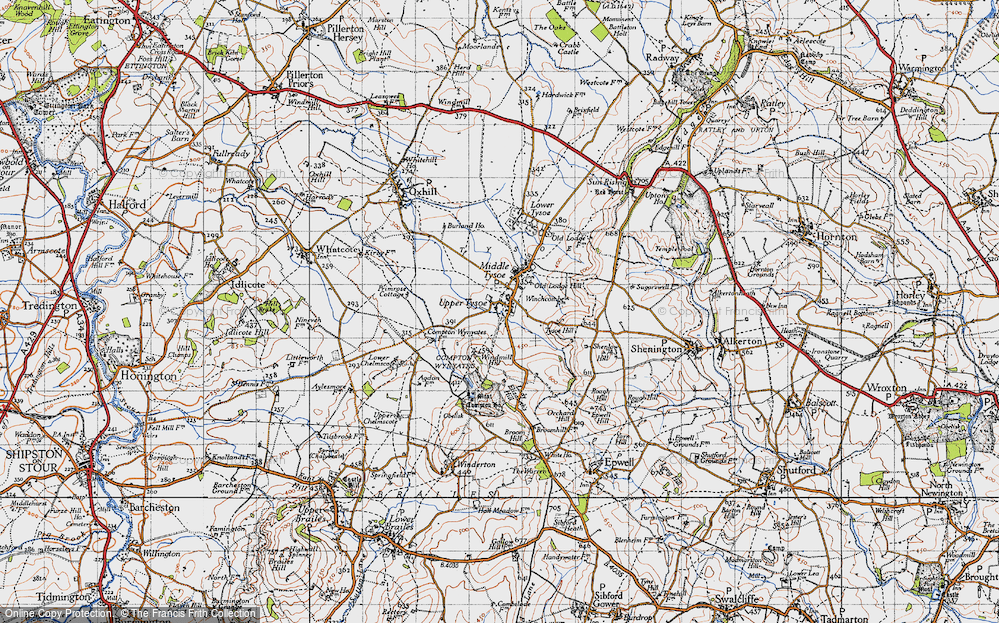 Old Map of Upper Tysoe, 1946 in 1946