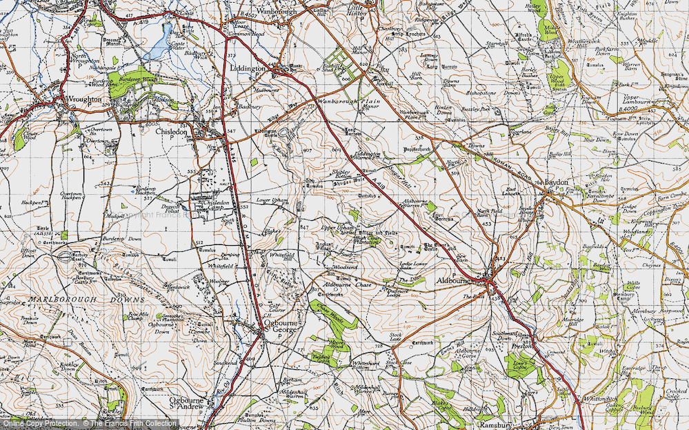 Old Map of Upper Upham, 1947 in 1947
