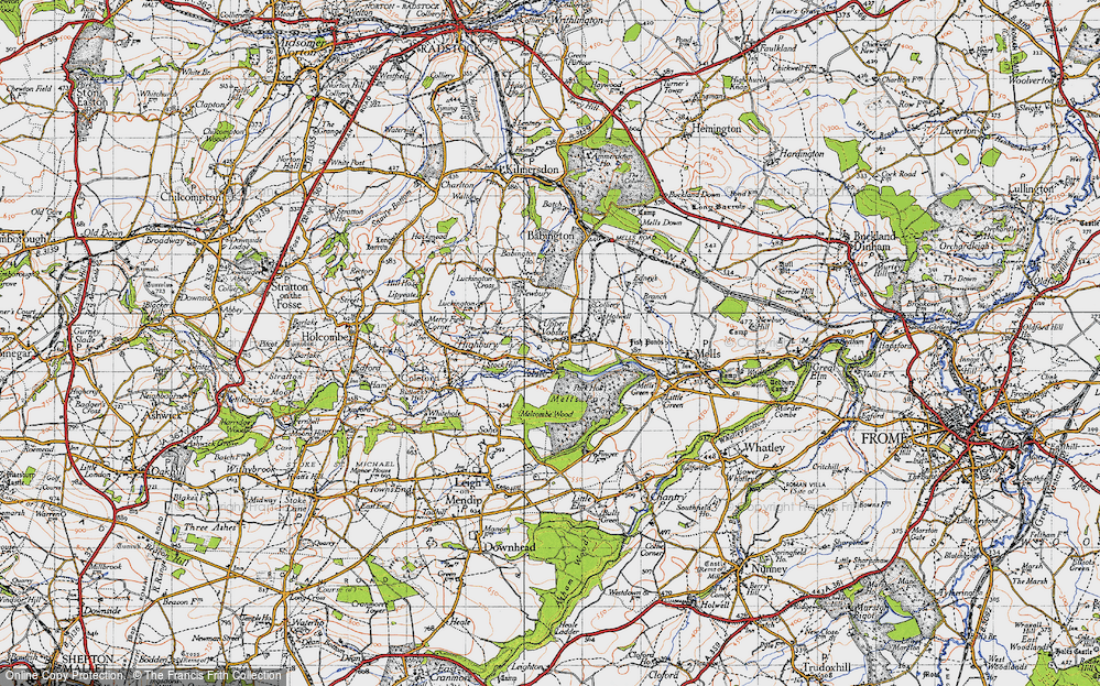 Old Map of Upper Vobster, 1946 in 1946