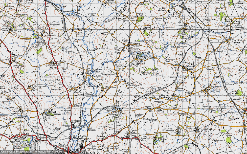 Old Map of Upper Wardington, 1946 in 1946