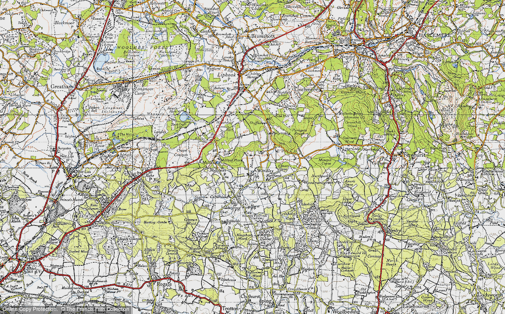 Old Map of Upper Wardley, 1940 in 1940