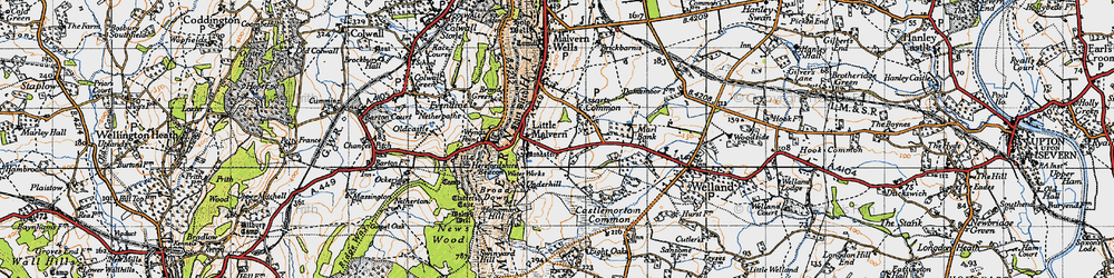 Old map of Upper Welland in 1947