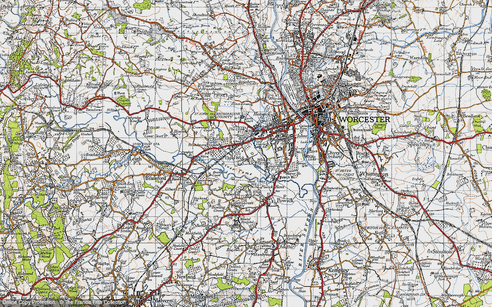 Old Maps of Upper Wick, Hereford & Worcester - Francis Frith