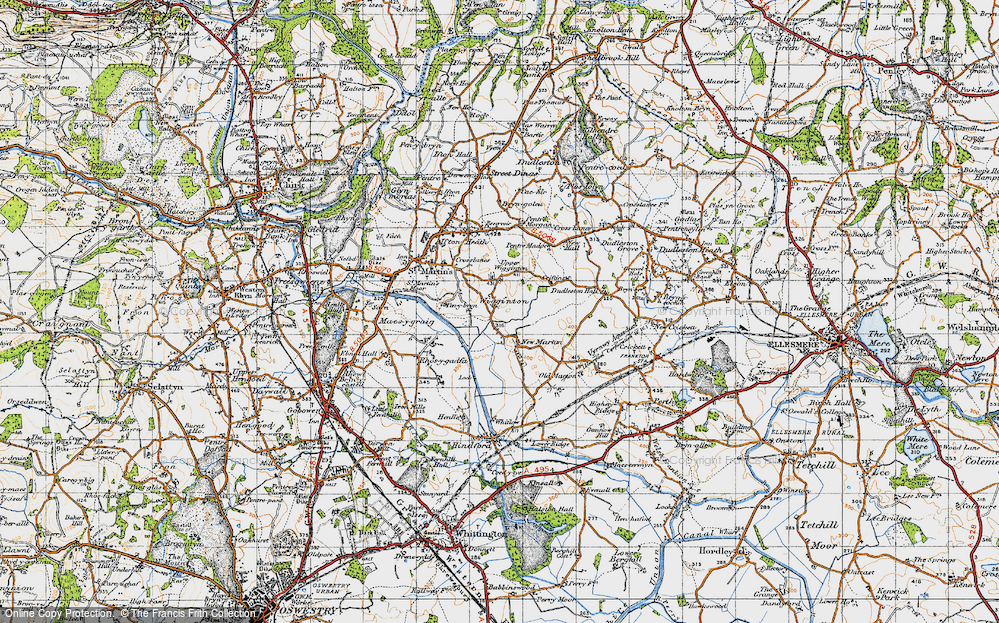 Old Map of Upper Wigginton, 1947 in 1947