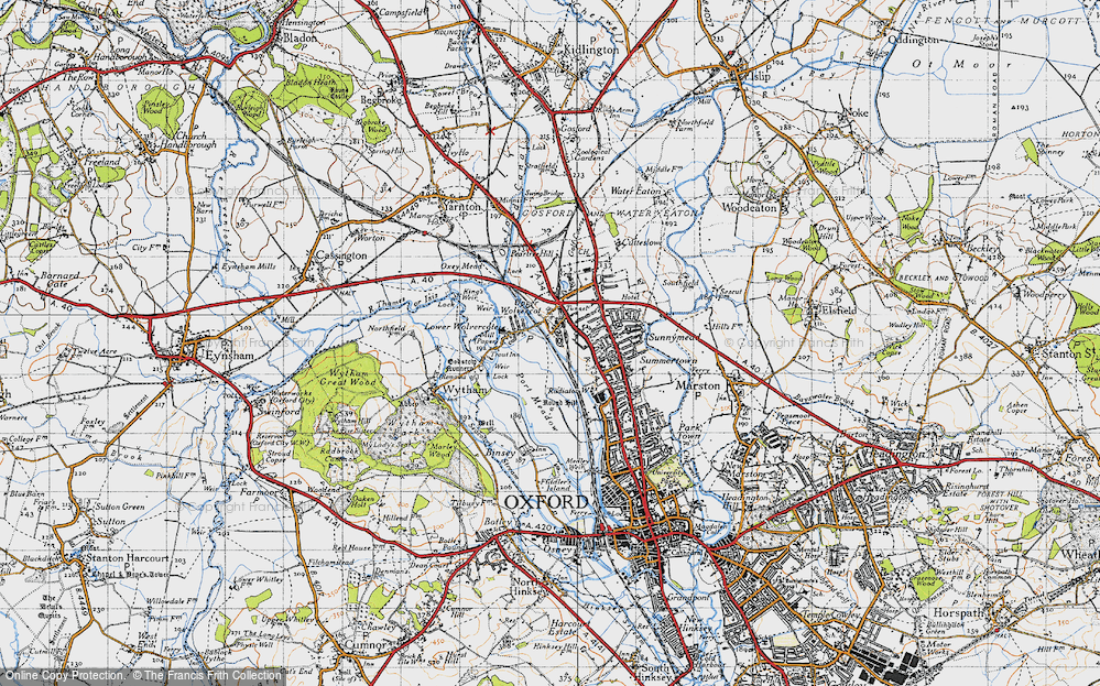 Old Map of Upper Wolvercote, 1946 in 1946
