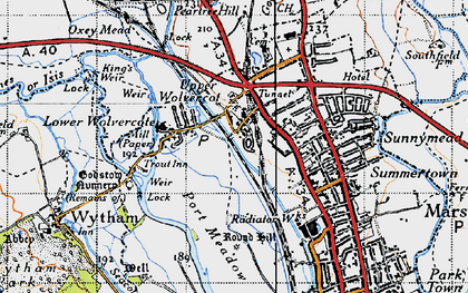 Old map of Upper Wolvercote in 1946
