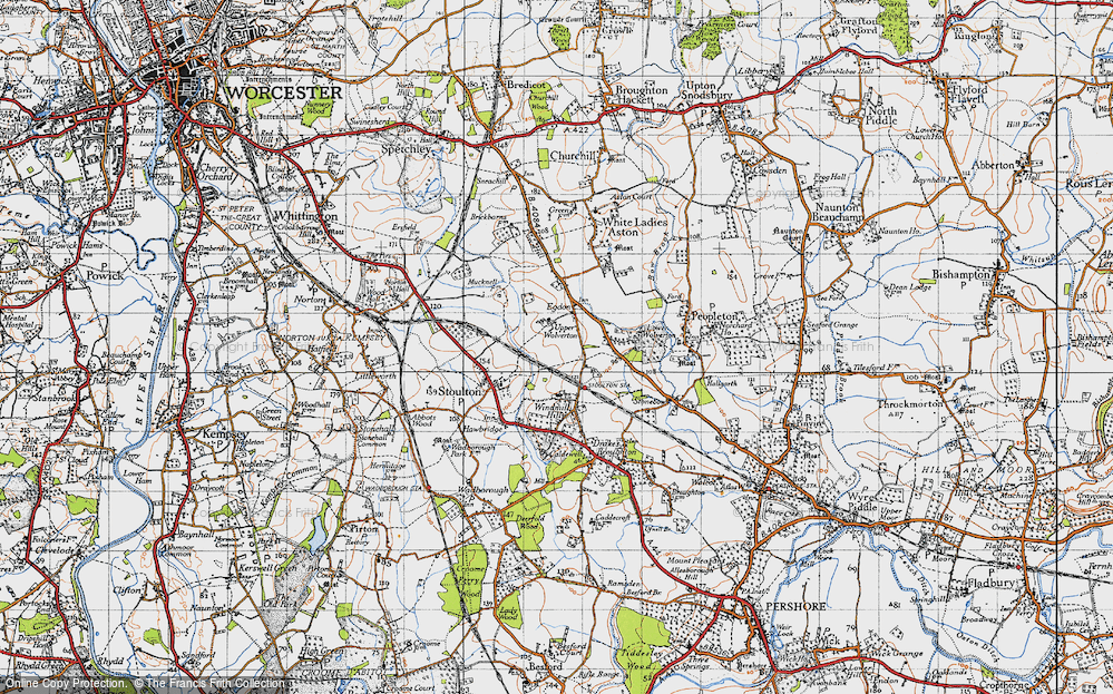 Old Map of Upper Wolverton, 1946 in 1946