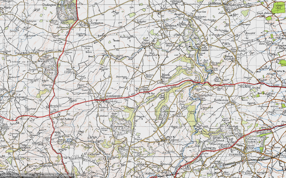 Old Map of Upper Wraxall, 1946 in 1946
