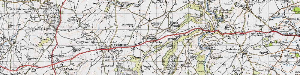 Old map of Upper Wraxall in 1946