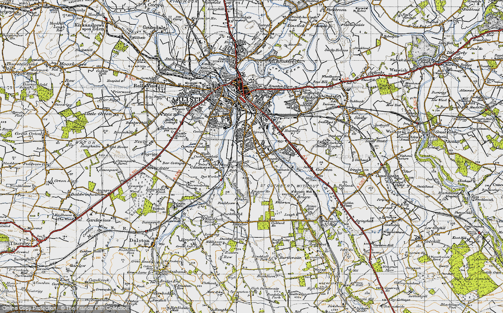 Old Map of Upperby, 1947 in 1947