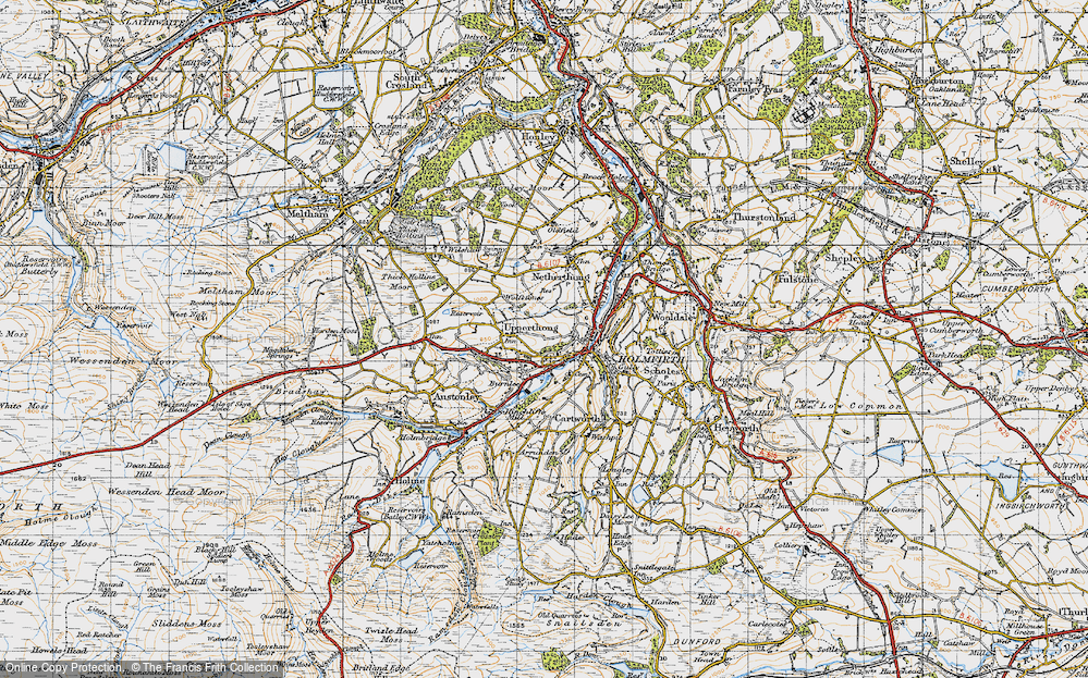 Old Map of Upperthong, 1947 in 1947