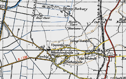Old map of Upperthorpe in 1947