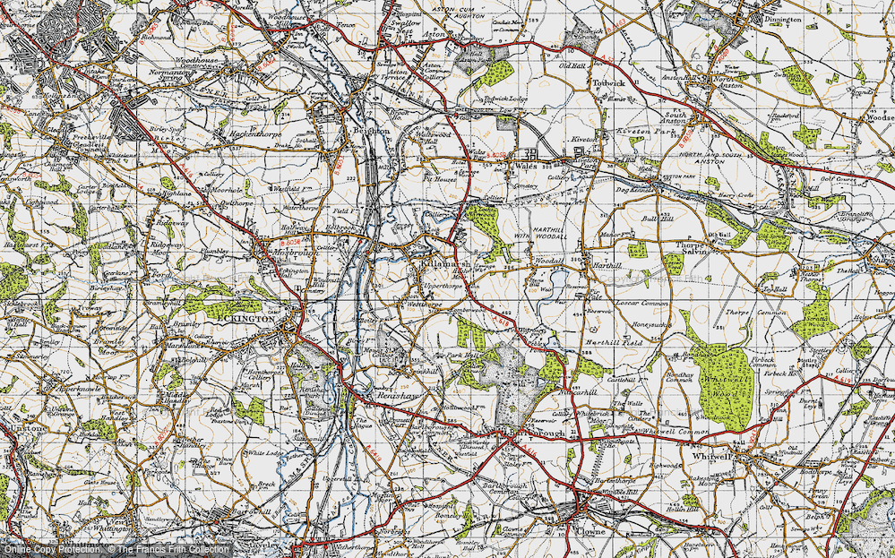 Old Map of Upperthorpe, 1947 in 1947