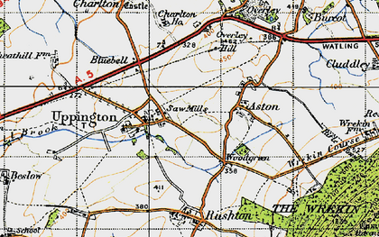 Old map of Uppington in 1947