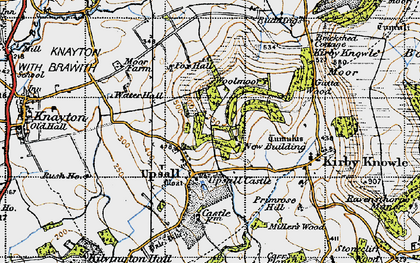 Old map of Upsall in 1947
