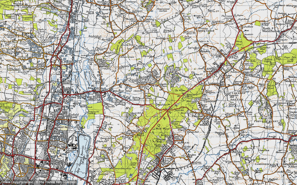 Old Map of Upshire, 1946 in 1946
