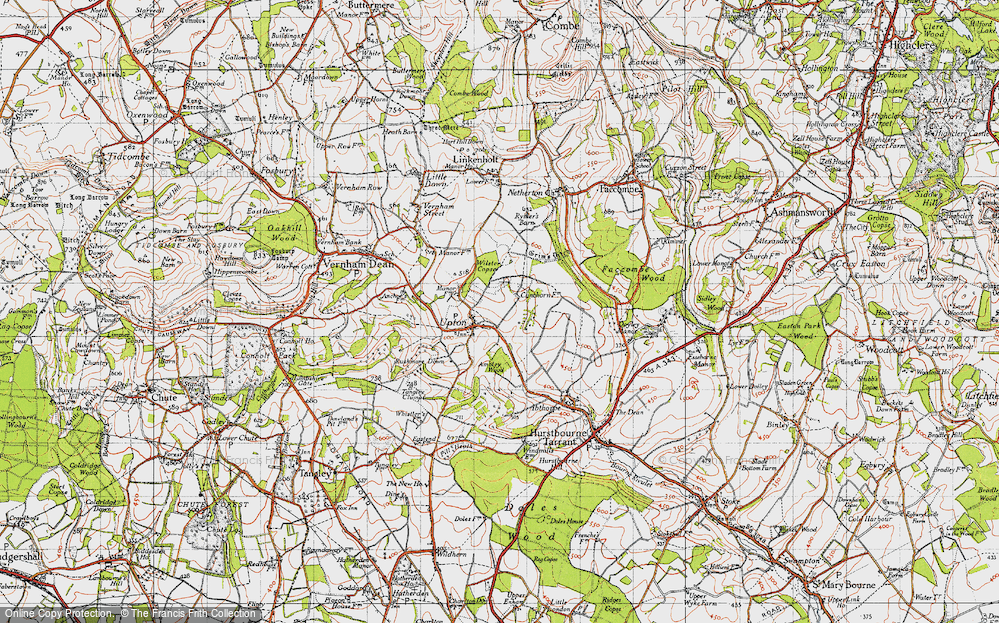 Old Map of Upton, 1945 in 1945