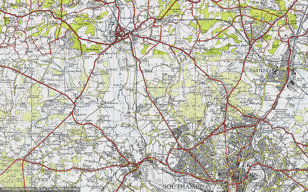 Old Map of Upton, 1945 in 1945