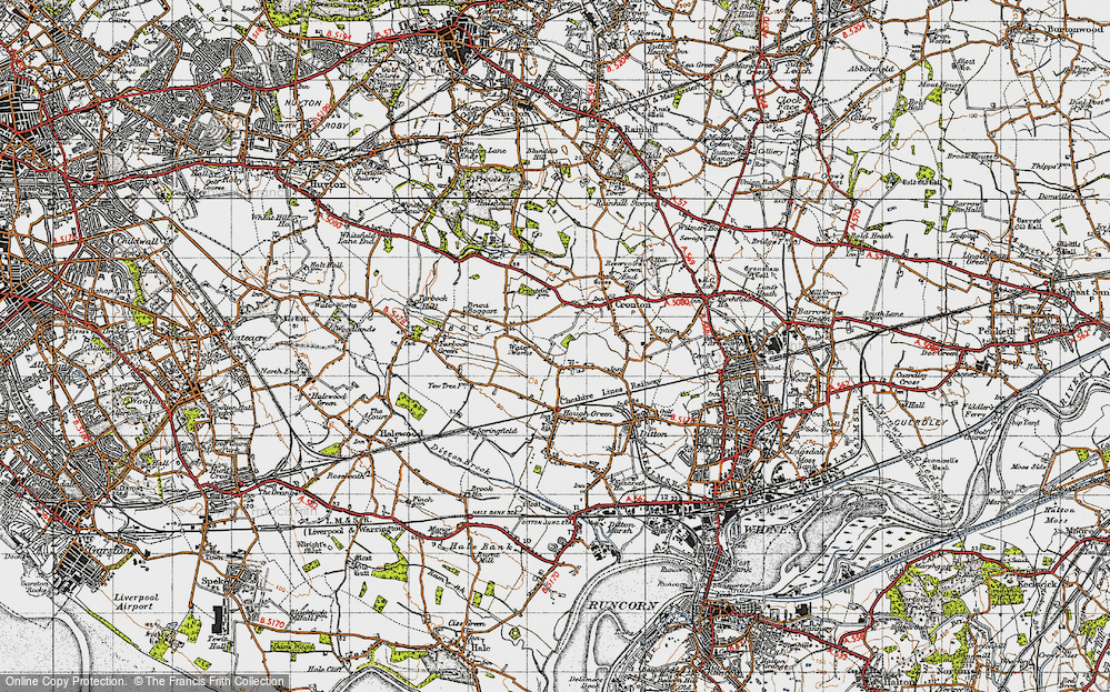 Old Map of Upton, 1947 in 1947