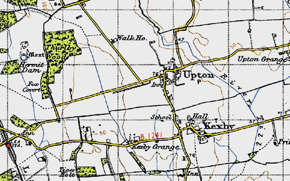 Old map of Upton in 1947