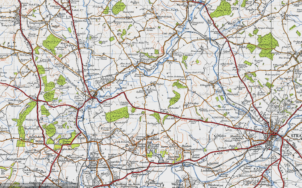 Old Map of Upton, 1947 in 1947