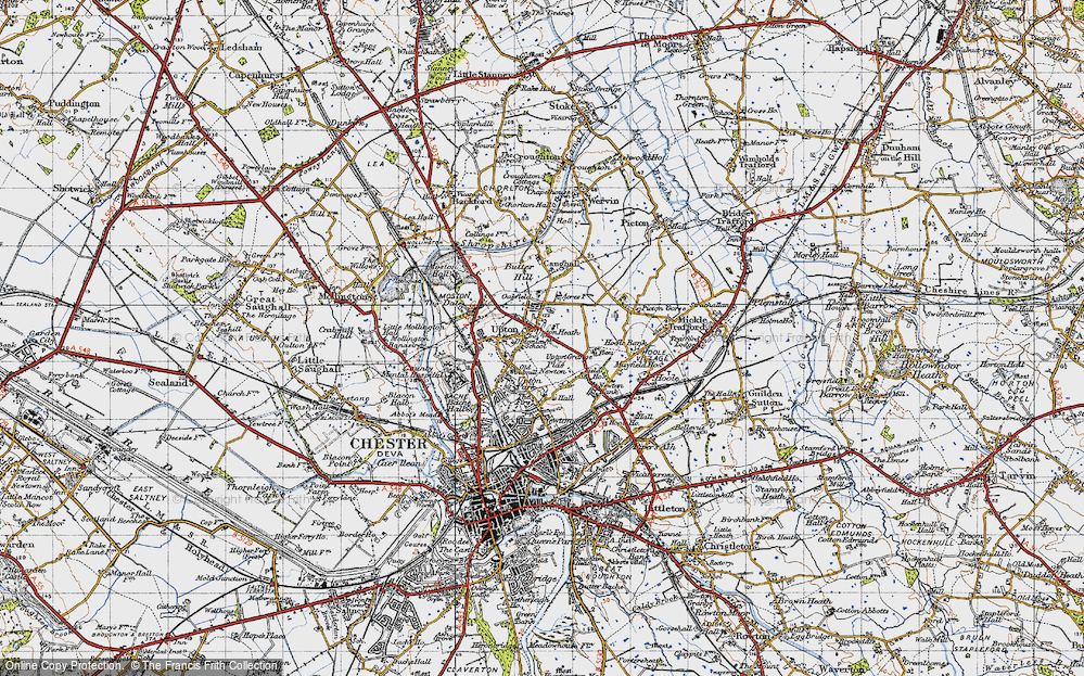 Old Map of Upton Heath, 1947 in 1947
