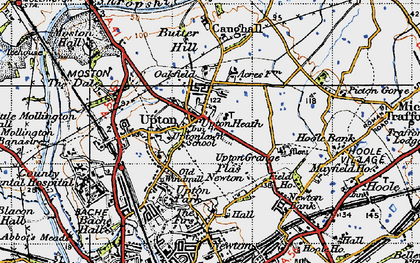 Old map of Upton Heath in 1947