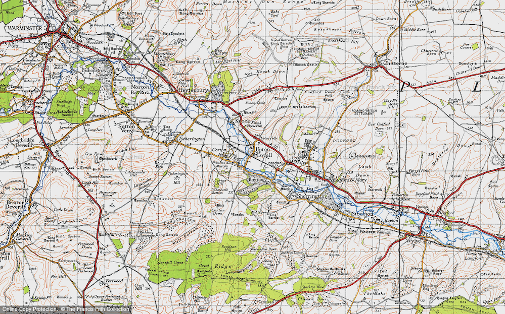 Old Map of Upton Lovell, 1940 in 1940