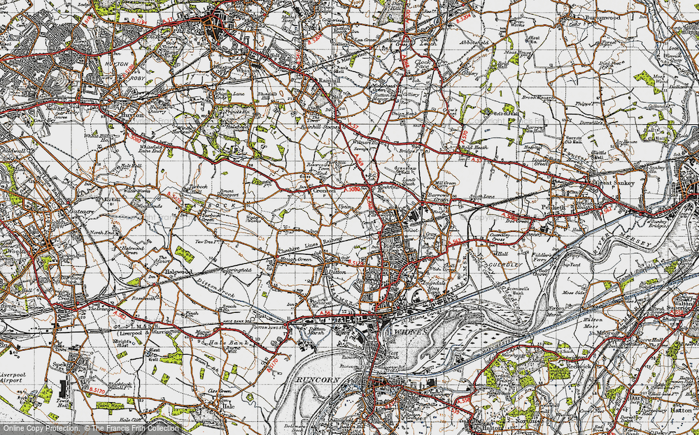Old Map of Upton Rocks, 1947 in 1947