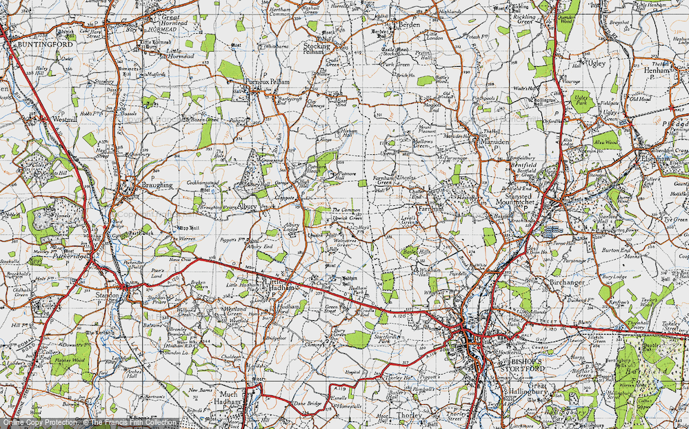 Old Map of Upwick Green, 1946 in 1946