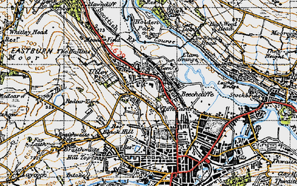 Old map of Utley in 1947