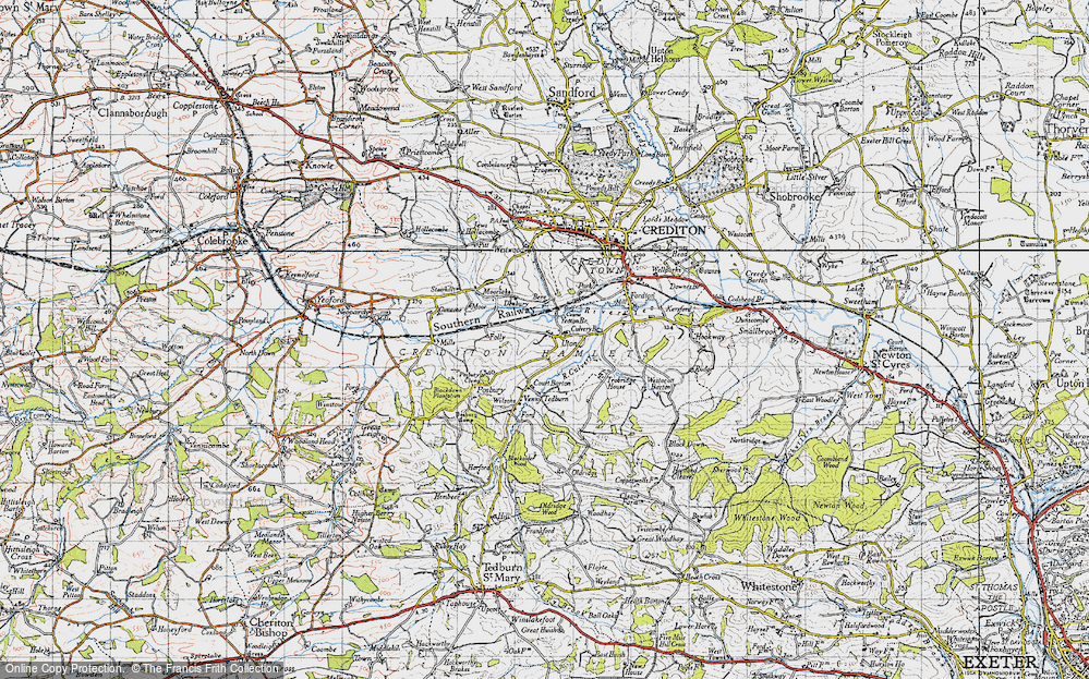 Old Map of Uton, 1946 in 1946