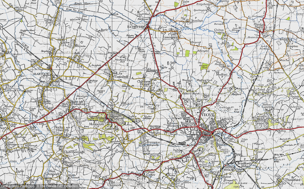 Old Map of Vagg, 1945 in 1945