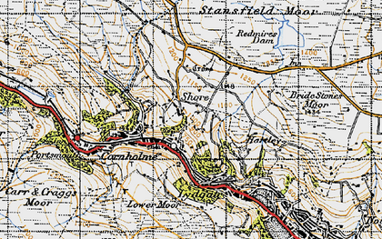 Old map of Vale in 1947